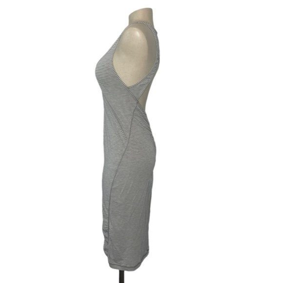 Lululemon Go For It Hyper Striped Open Back Scoopneck Popover Midi Dress No Size - Picture 4 of 6